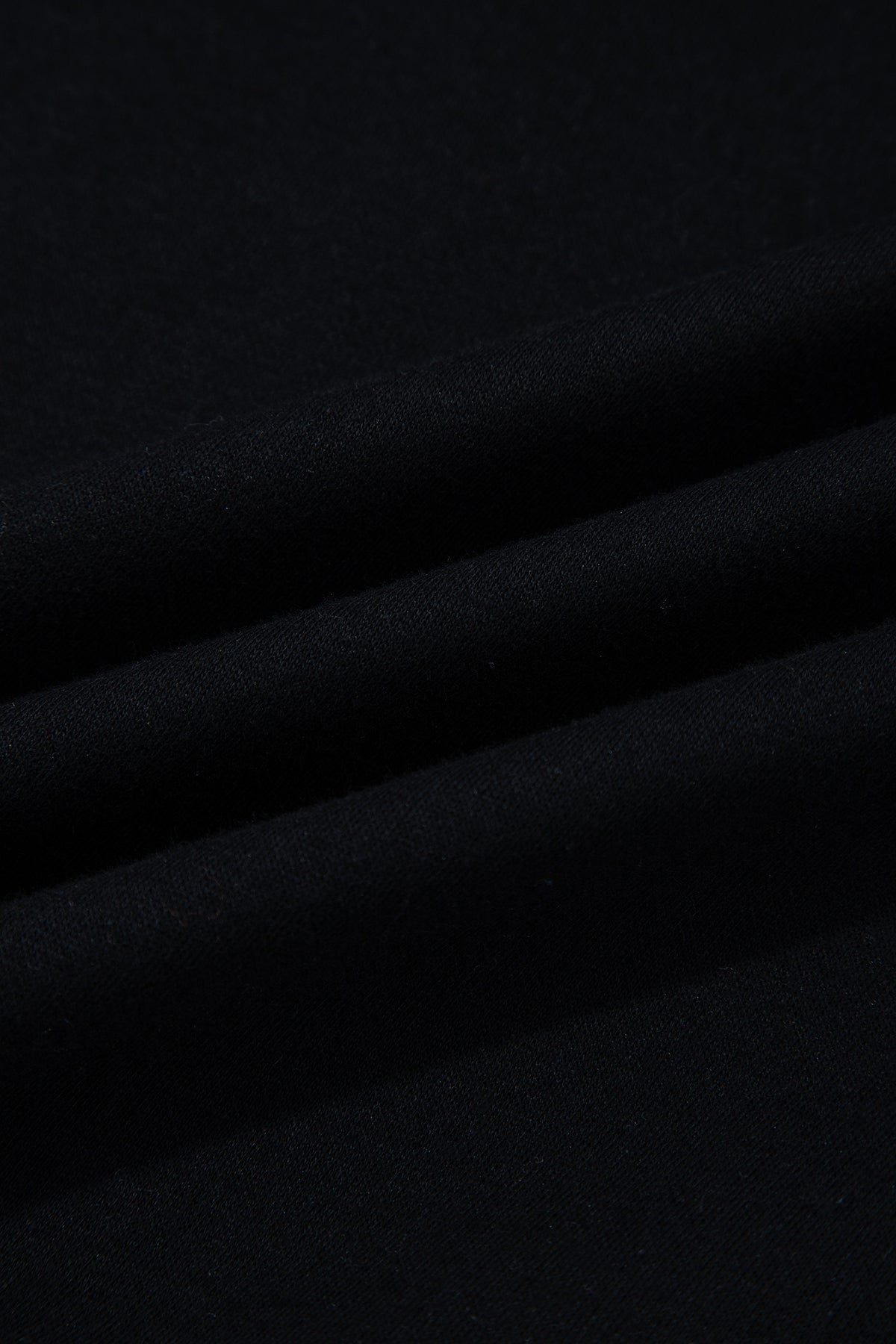 Black Oversize Drop Shoulder Reversible Mock Neck Sweatshirt
