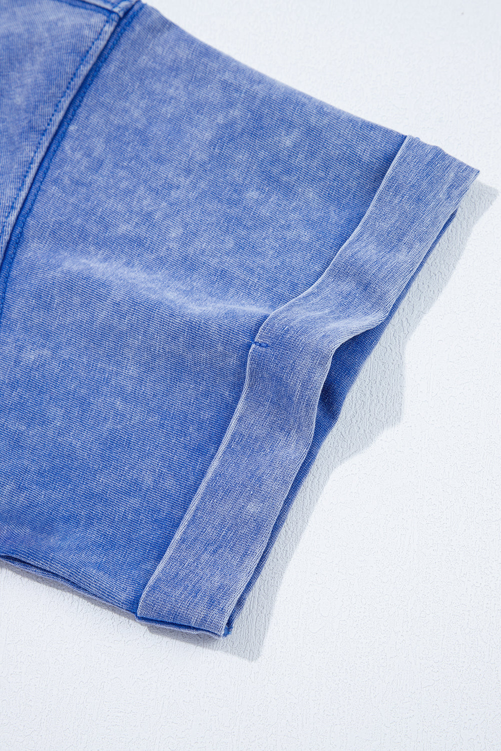 Ashleigh Blue Acid Wash Star Patched Rolled Trim Pants Set