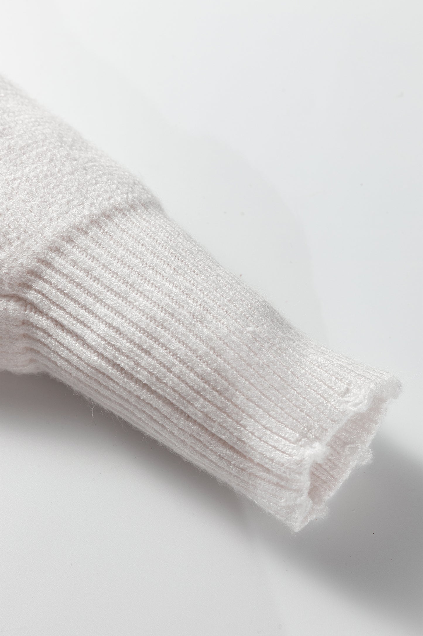 White Pearl Embellished Open Front Elegant Cardigan