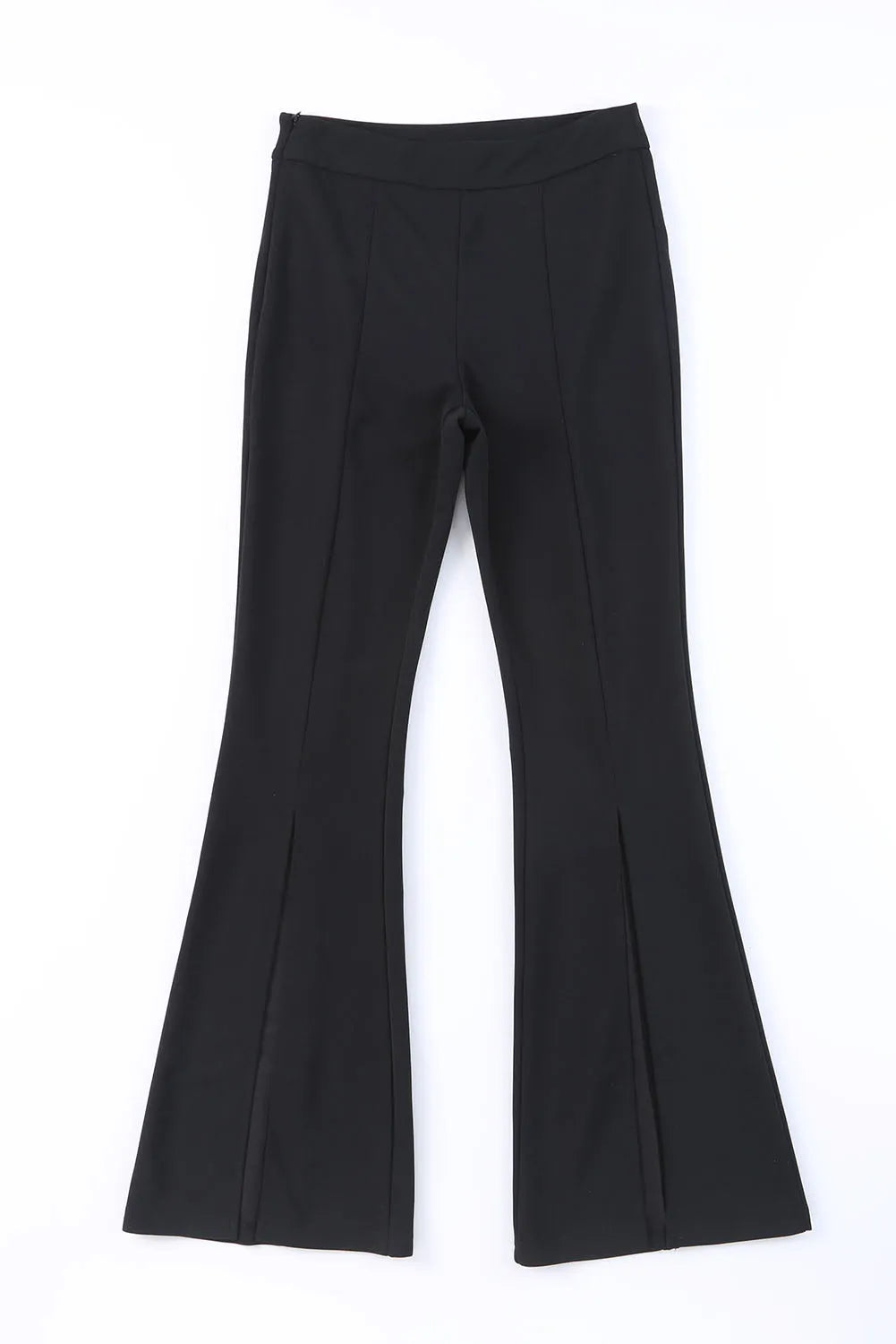 Black Split Hem High Waist Pants - Chic Meadow Boutique 