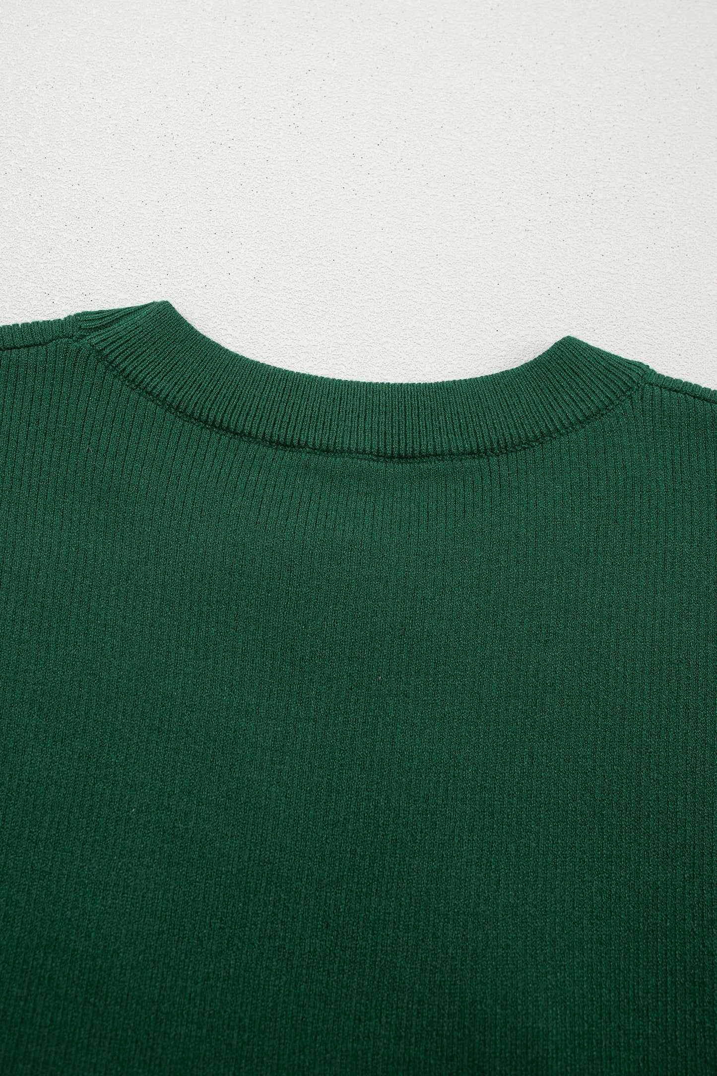 Blackish Green Horseshoe Graphic Western Short Sleeve Sweater