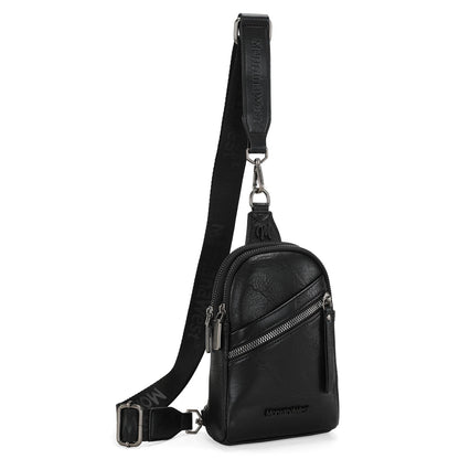 Montana West Sling Bag/Crossbody/Chest Bag - Black - Chic Meadow Boutique