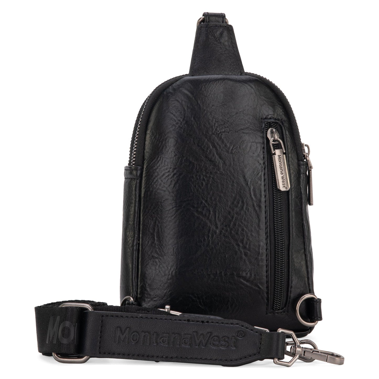 Montana West Sling Bag/Crossbody/Chest Bag - Black - Chic Meadow Boutique