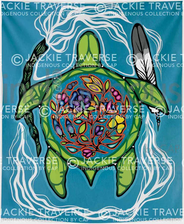 Prayers for Turtle Island Fleece Blanket