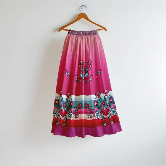 Aurora Blooms Skirt by 49DZINE