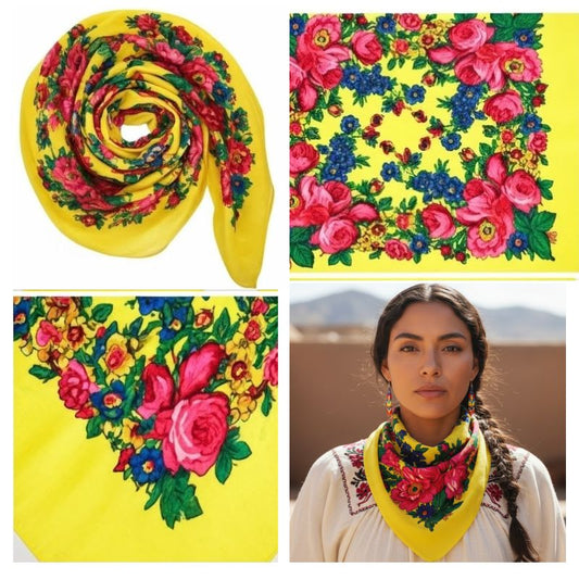 Neon Yellow Kokum Scarf - Chic Meadow Boutique
