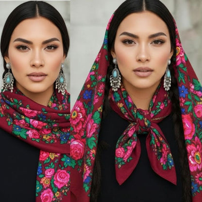 Burgundy Kokum Scarf - Chic Meadow Boutique