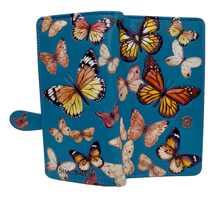 Monarch Migration Design Wallet with Zipper