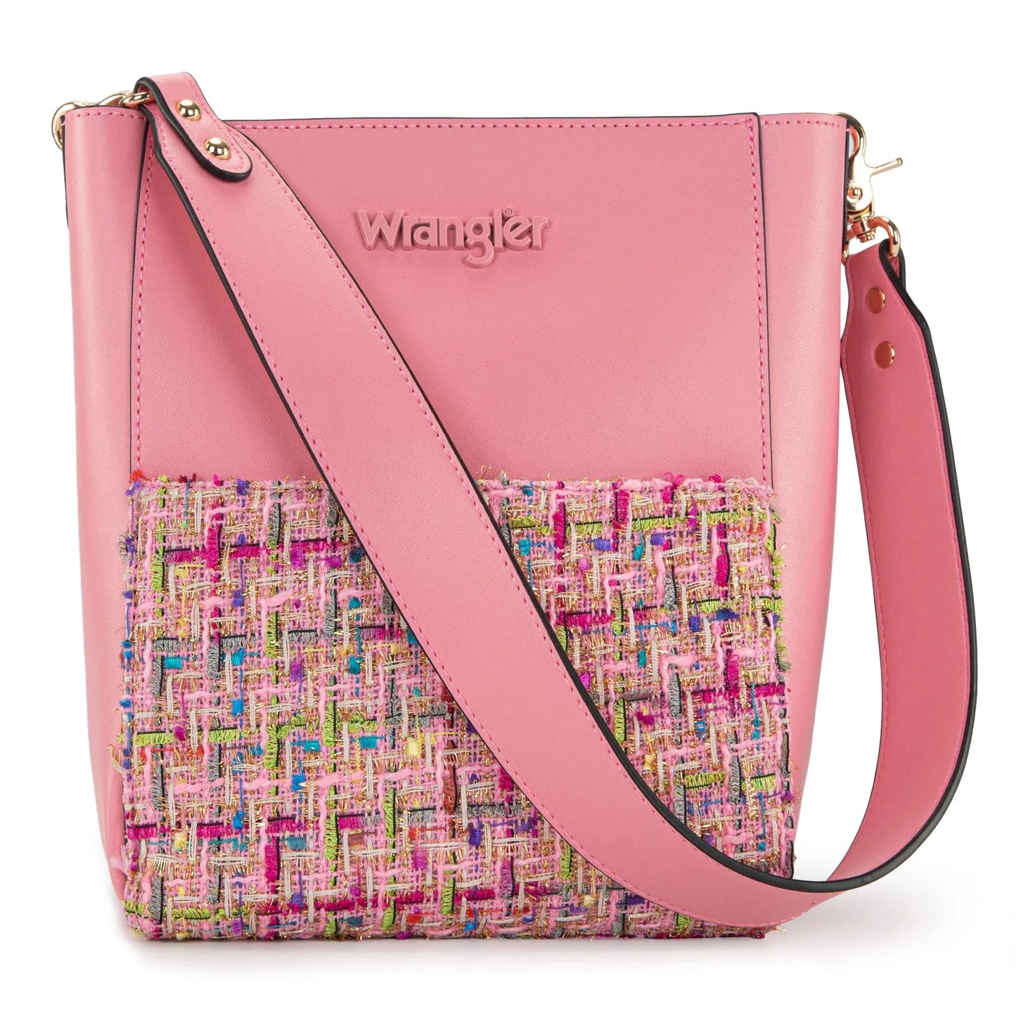 Wrangler Hobo with Mini Crossbody Set - Pink - Chic Meadow Boutique 