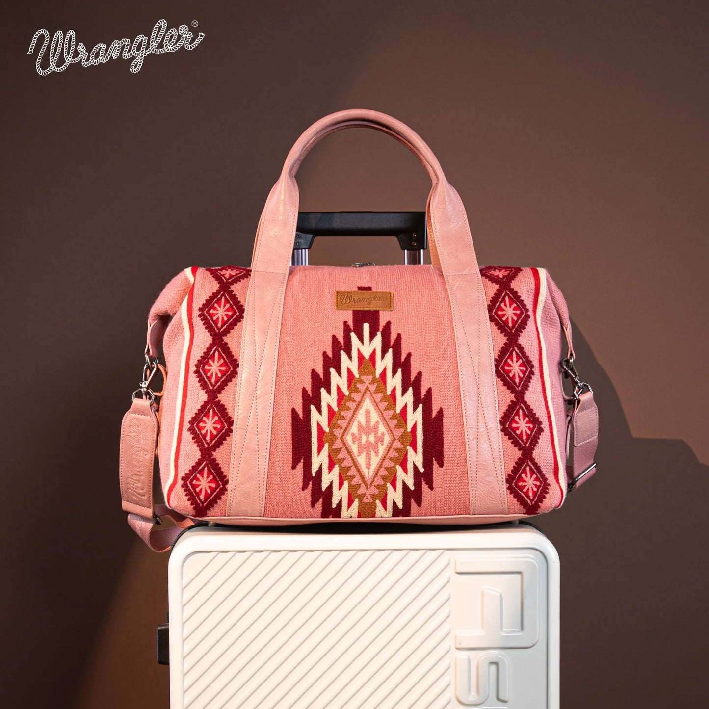 Wrangler Southwestern Print Duffle Bag - Hot Pink