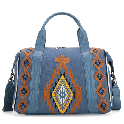 Wrangler Southwestern Print Duffle Bag - Jean