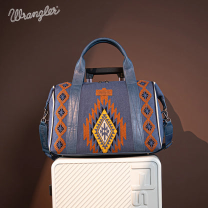 Wrangler Southwestern Print Duffle Bag - Jean