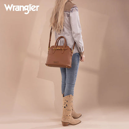 Wrangler Top Handle Tote/Crossbody - Brown