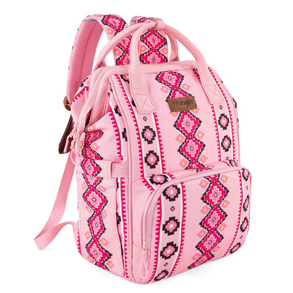 Wrangler Aztec Printed Callie Backpack - Pink - Chic Meadow Boutique 