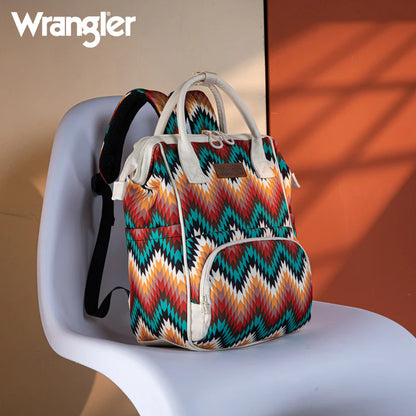 Wrangler Aztec Printed Callie Backpack - Tan