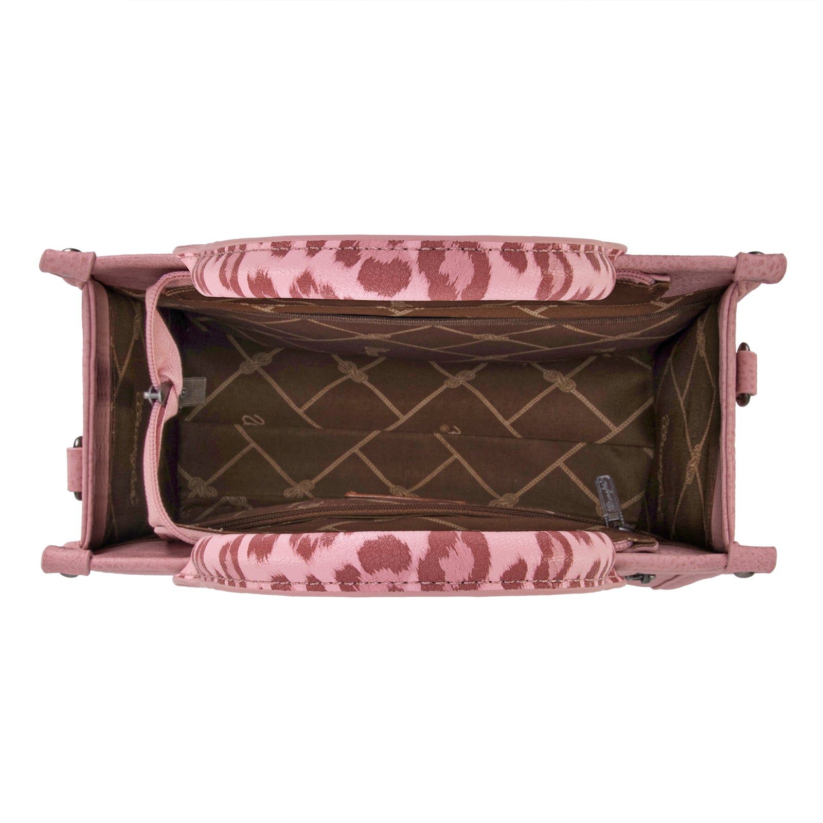 Wrangler Leopard Print Concealed Carry Tote/Crossbody - Pink - Chic Meadow Boutique