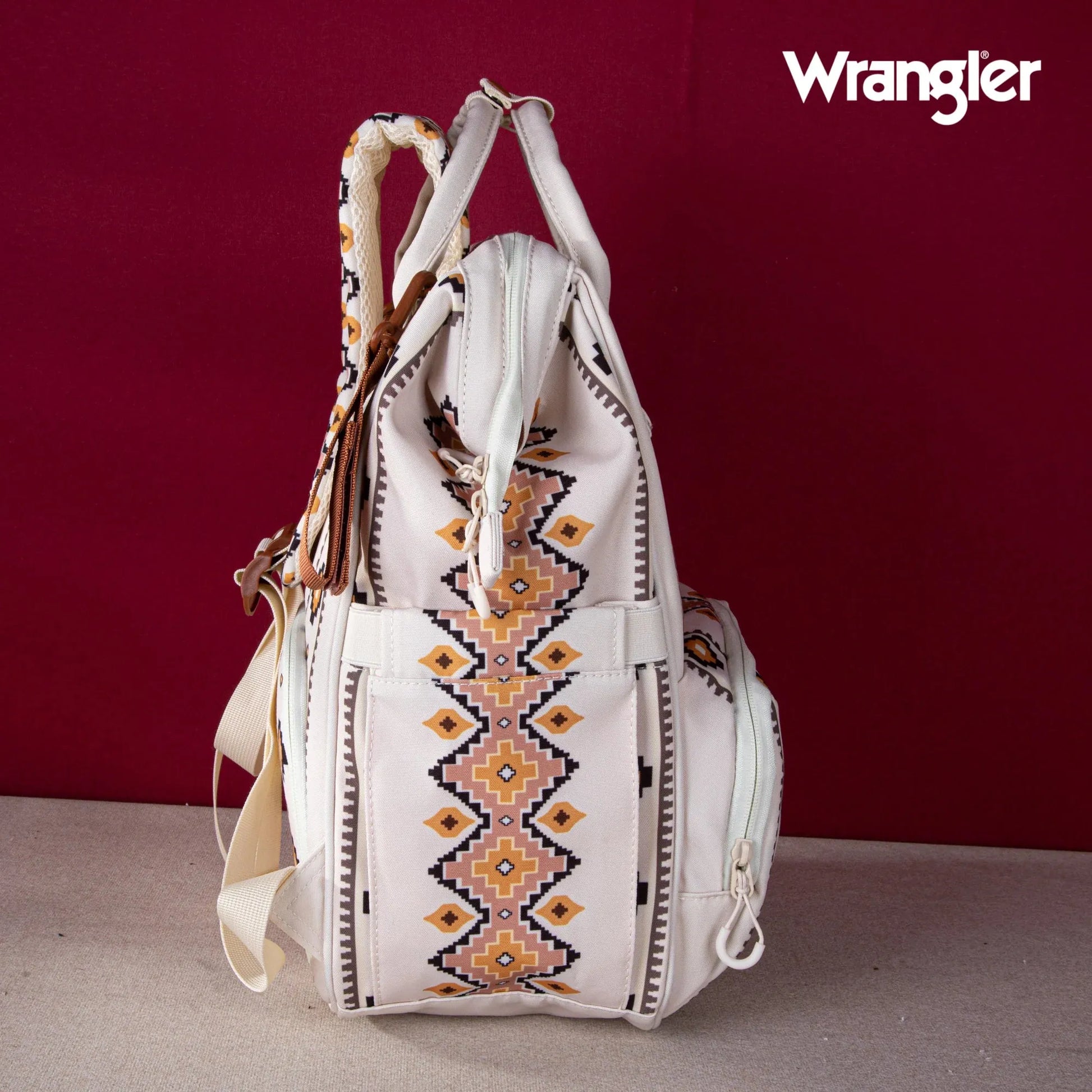 Wrangler Aztec Printed Callie Backpack - Tan