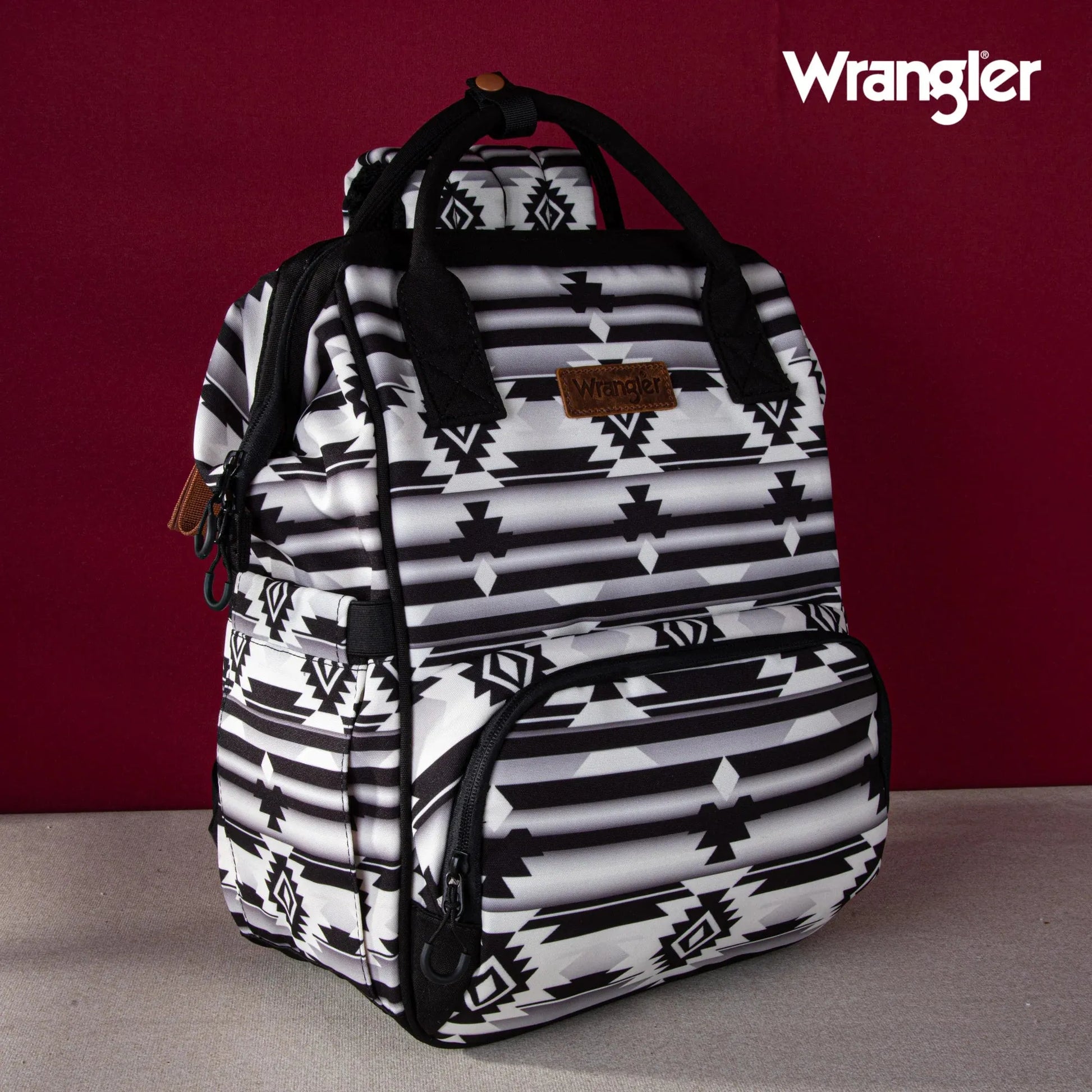 Wrangler Aztec Printed Callie Backpack - Black