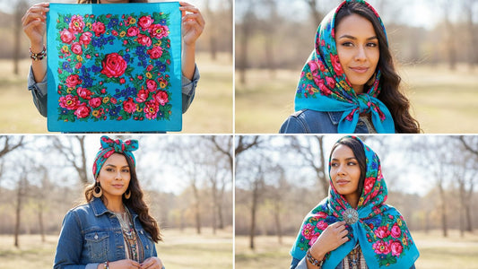 Turquoise Kokum Scarf - Chic Meadow Boutique
