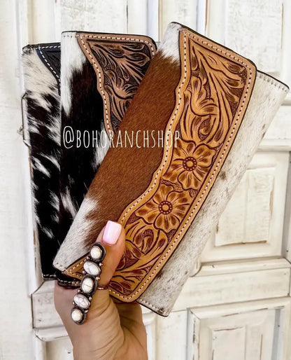 Western Cluster Cuff Turquoise Ring