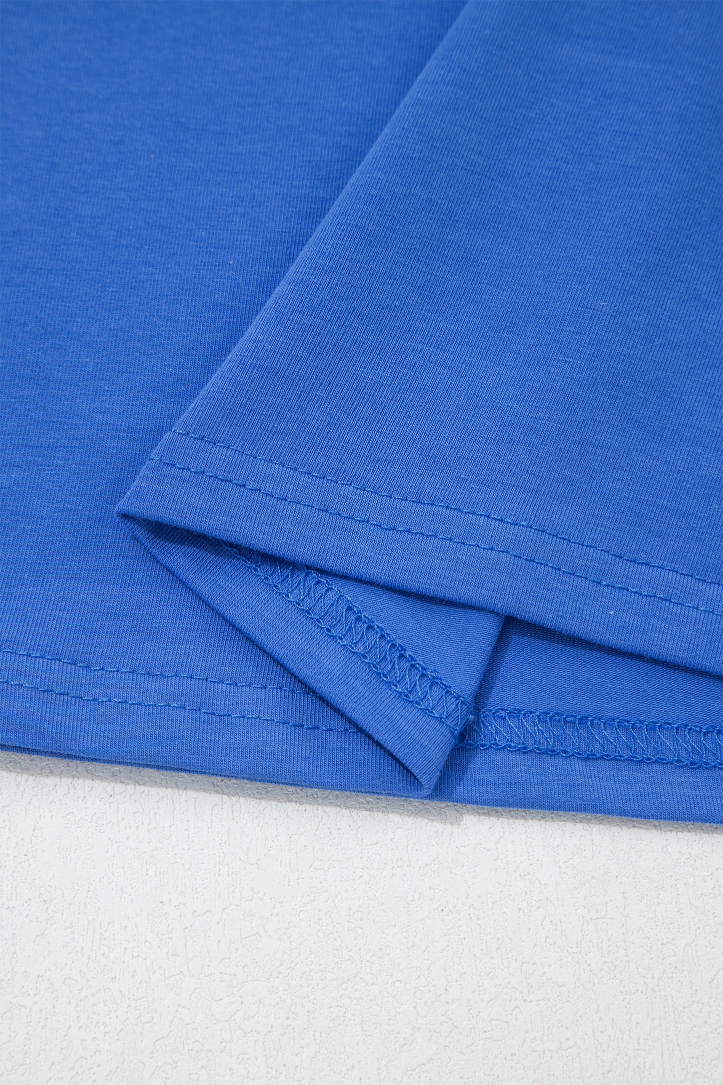 Dark Blue Varsity Striped Short Sleeve Crew Neck T Shirt
