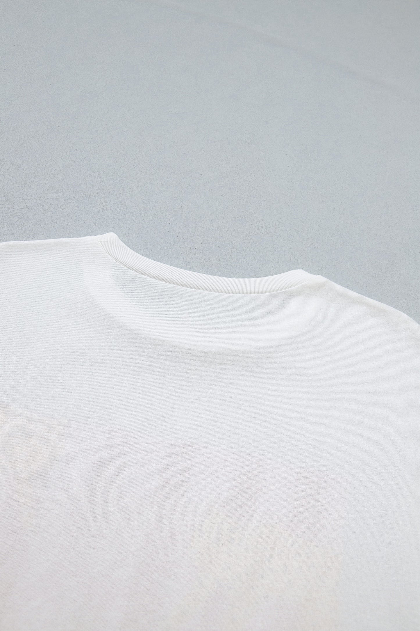 White Cheetah Striped Print Retro Fashion Graphic Tee