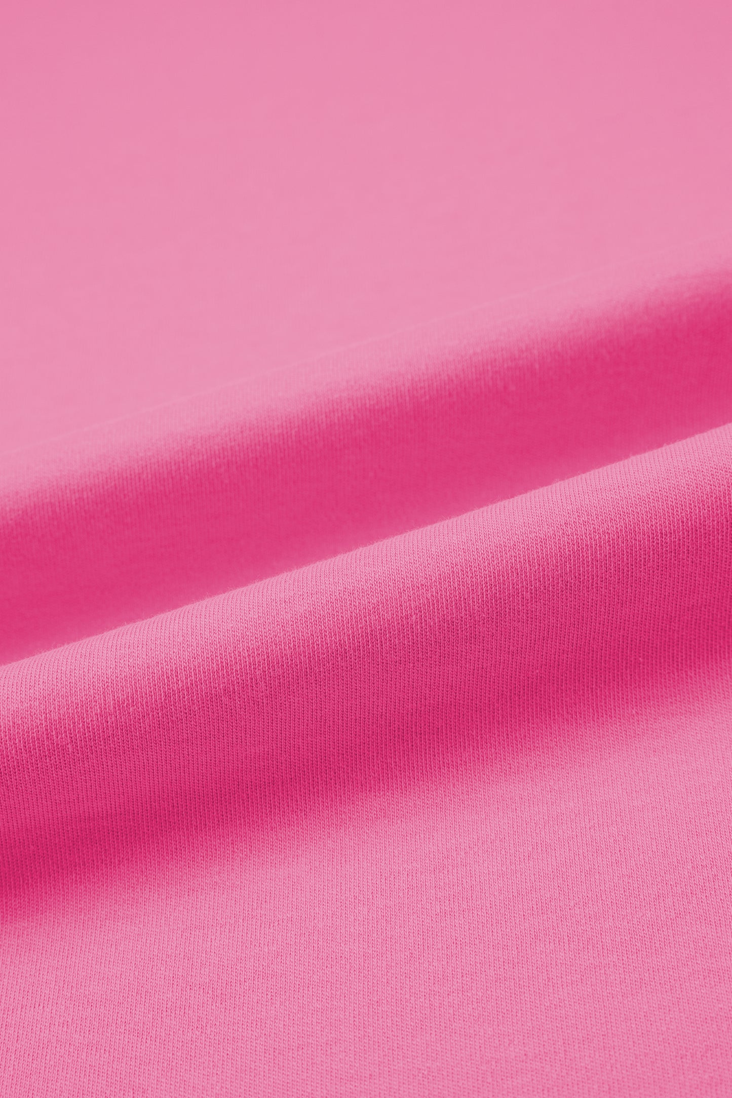 Sachet Pink Solid Color High Neck Oversize Tee