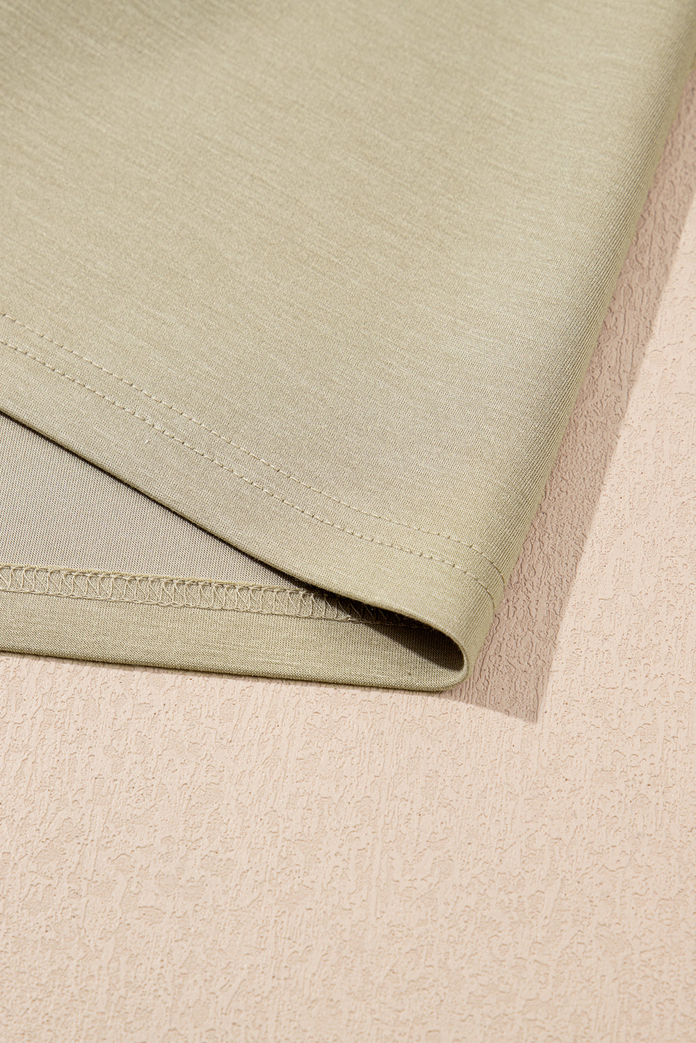 Sage Green Studded Cap Sleeve Round Neck T Shirt