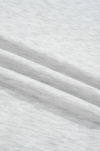 Light Grey Game Day Letter Embroidery Long Sleeve Round Neck Sweatshirt