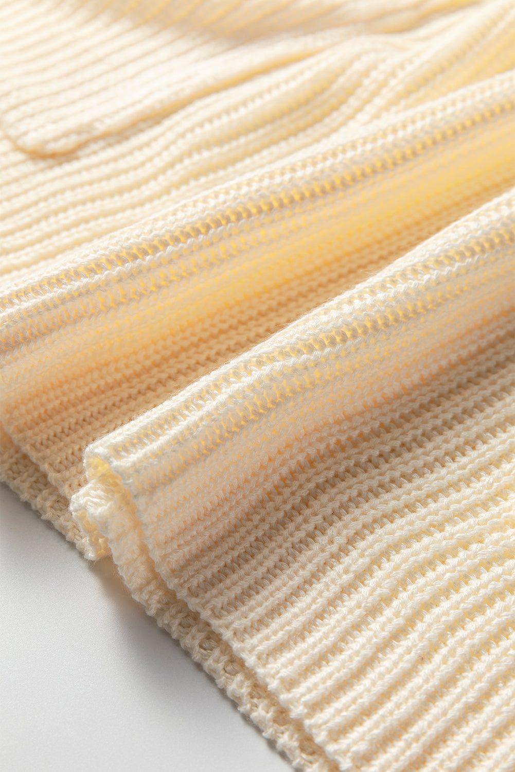 Jet Stream Plain Knit Casual Turtleneck Short Sleeve Tunic Sweater with Pockets