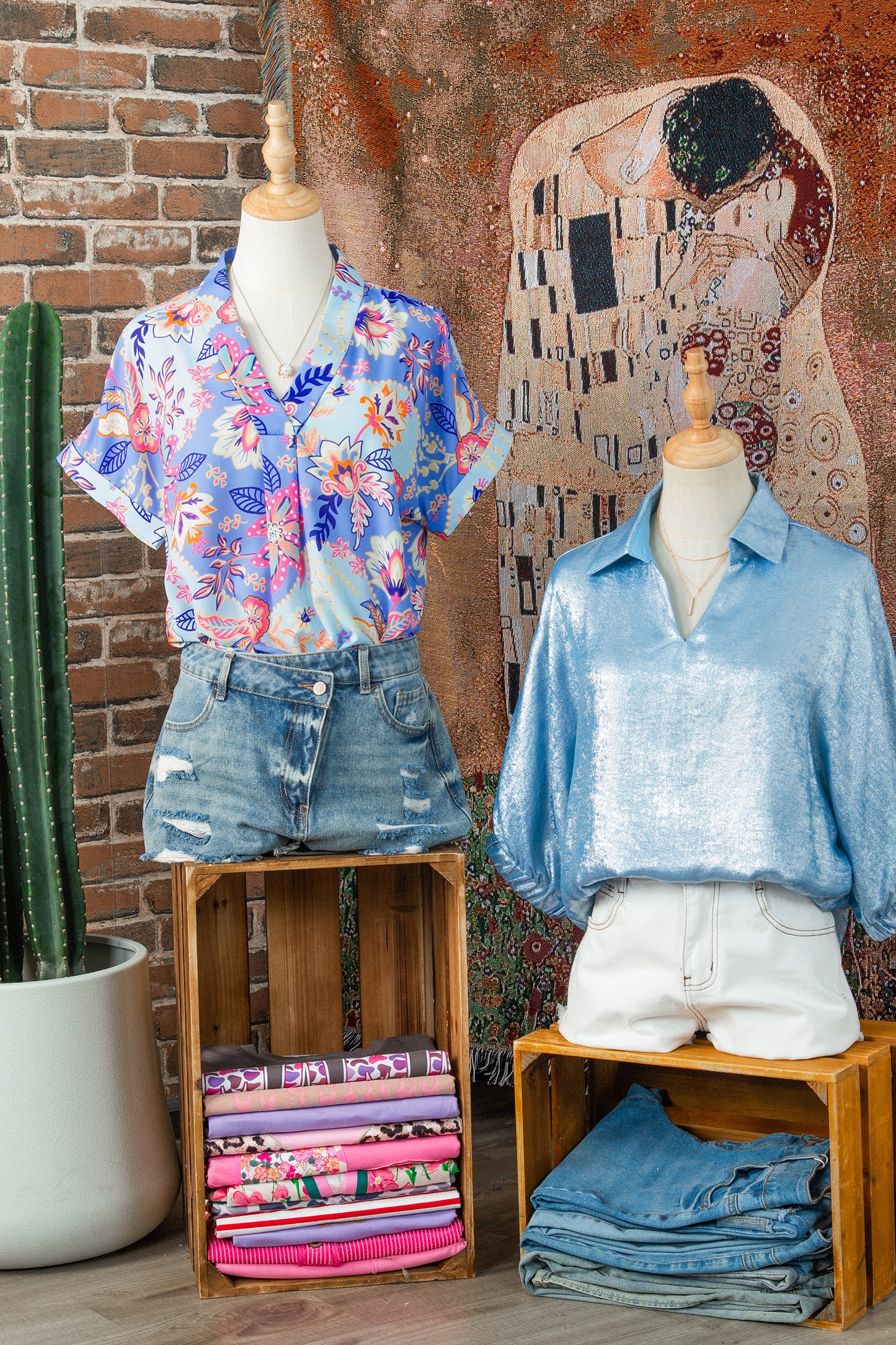 Purple Vacation Floral Print V Neck Short Sleeve Blouse