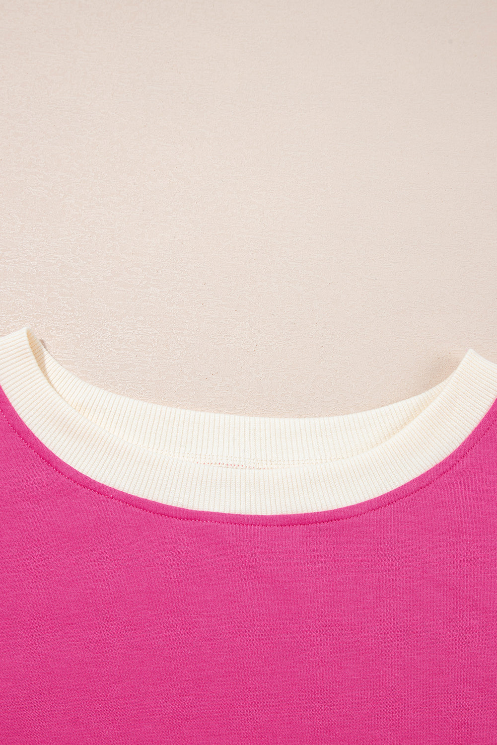 Rose Red Colorblock Edge Drop Shoulder T Shirt and Skort 2Pcs Set