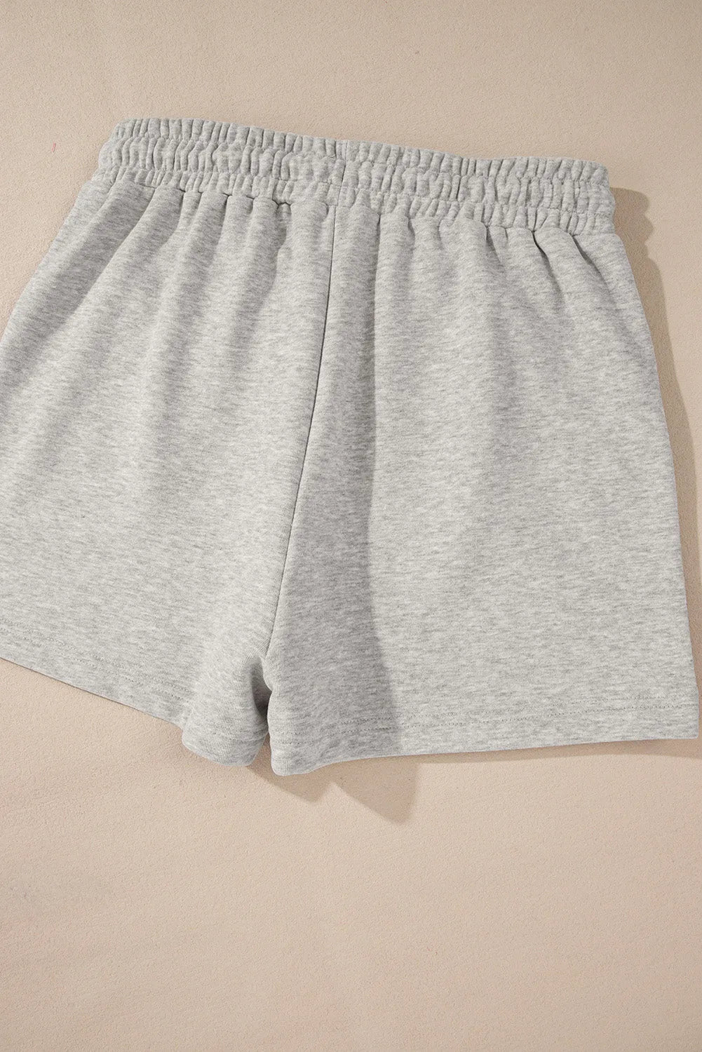 Light Grey Solid Pullover Sweatshirt and Shorts 2 Piece Set - Chic Meadow Boutique 