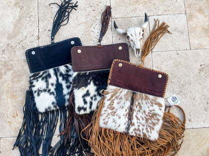 THE REGINA CROSSBODY cowhide purse bag