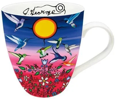 Ancestors Indigenous Artistry 18 oz. Mug by Artist - George, Jeffrey Red - Chic Meadow Boutique 