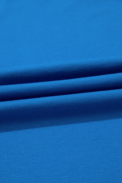 Blue Sunflower Boots Graphic Western Fashion T Shirt