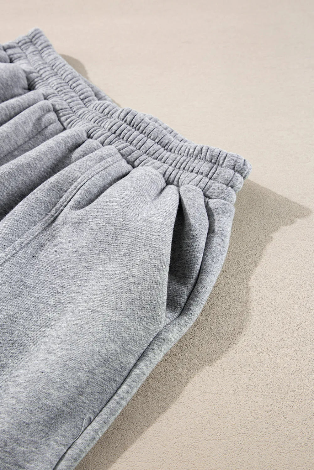 Gray Solid Exposed Seams Hoodie and Joggers Activewear Set - Chic Meadow Boutique 