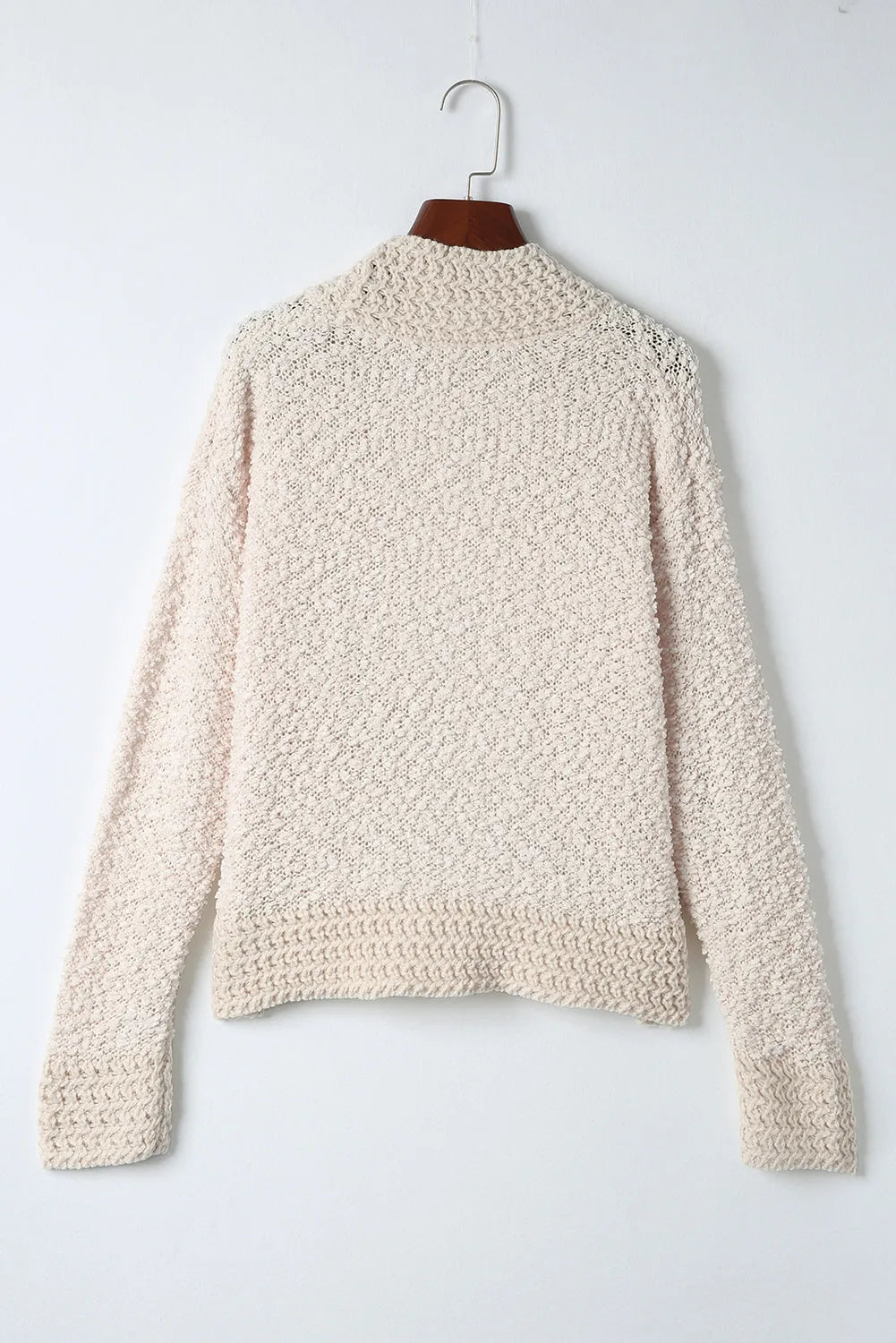 Apricot Popcorn Knit Open Front Cardigan - Chic Meadow Boutique 