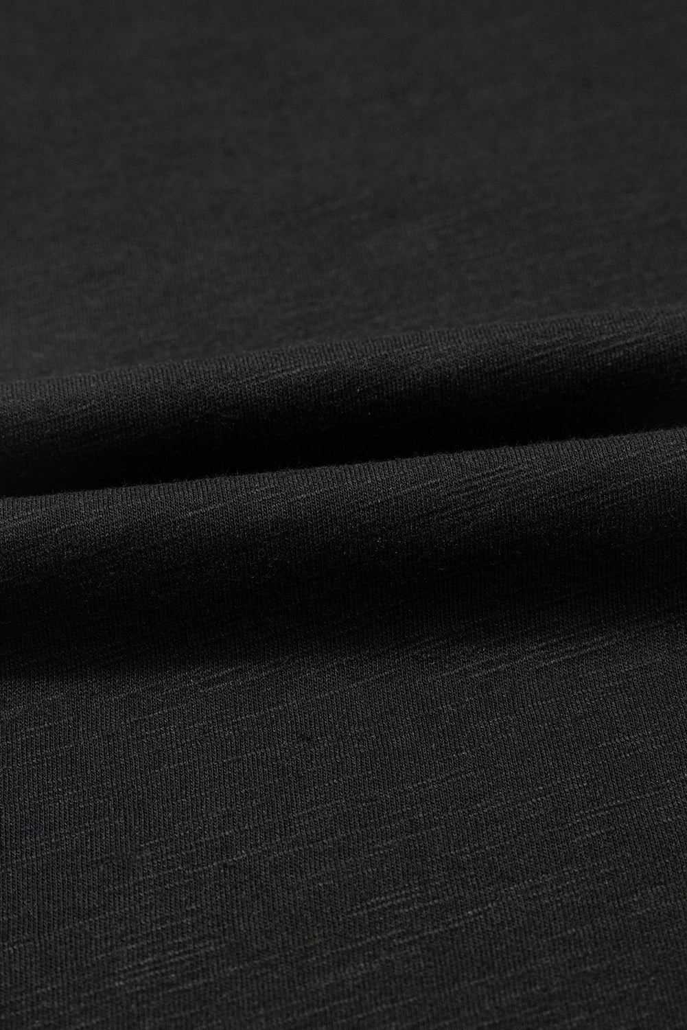 Black Layered Ruffle Short Sleeve Round Neck Top