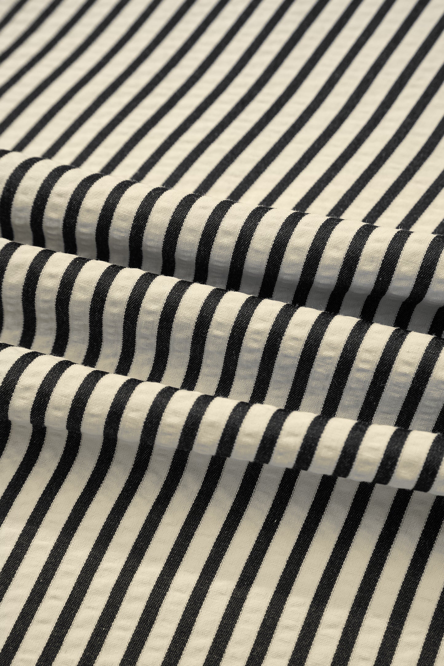 Black Stripe V Neck Zip Front Cinched High Waist Midi Dress