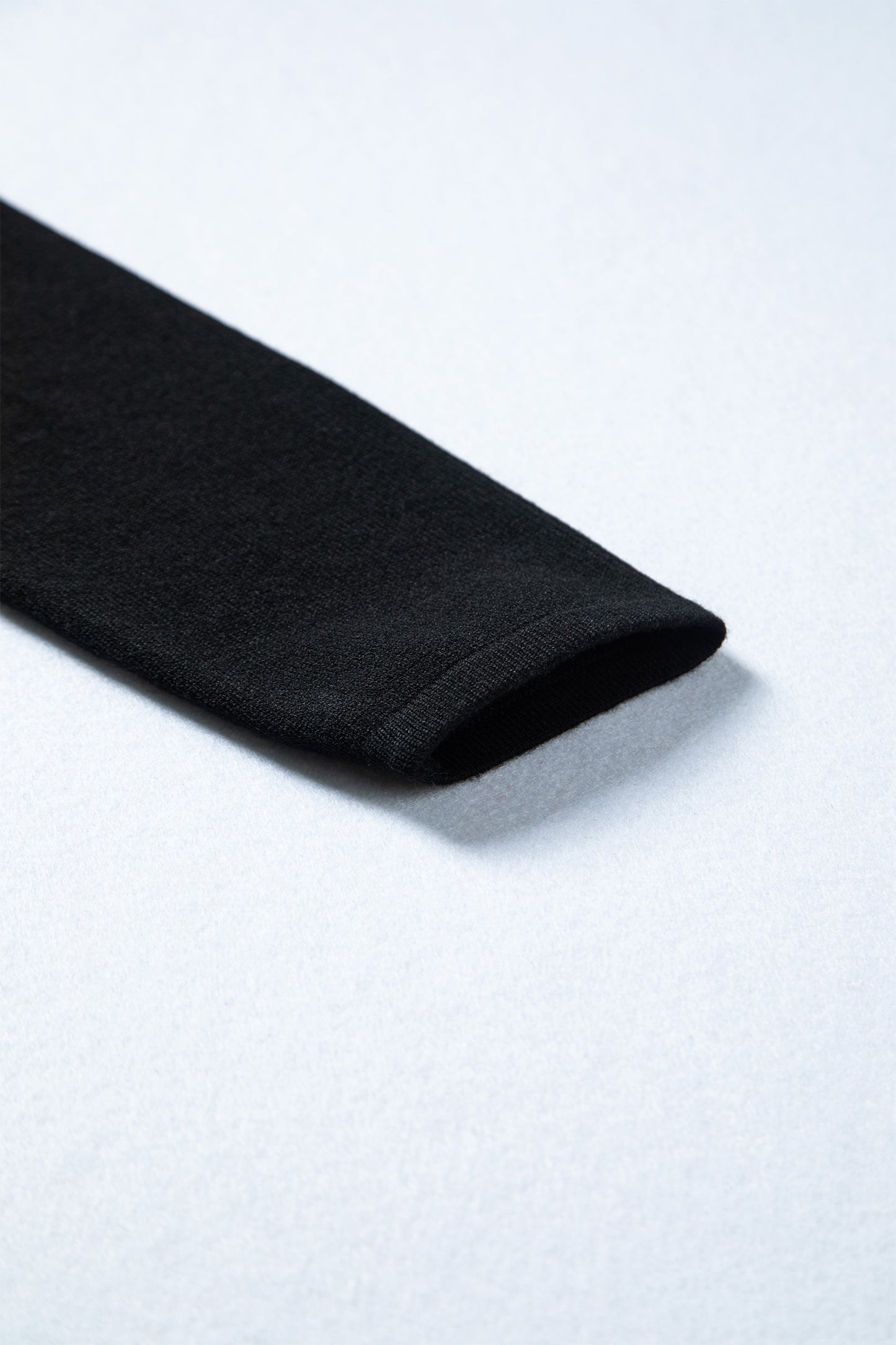 Black Asymmetric Neck Batwing Sleeve Shift Mini Sweater Dress