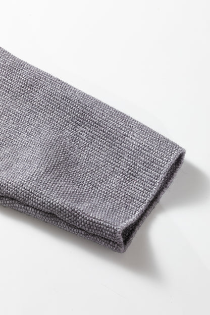 High Cable Knit Cardigan Sweater