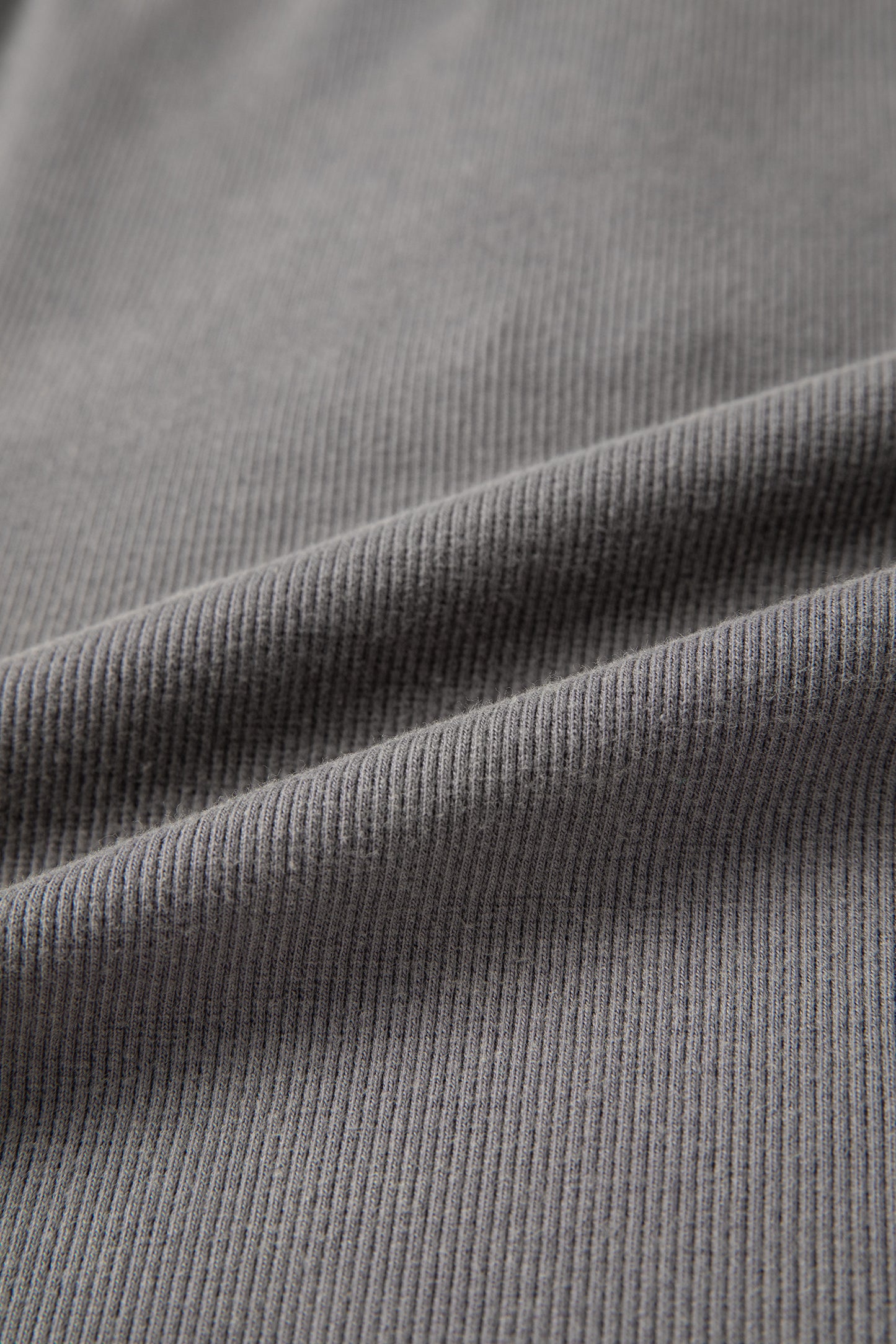 Medium Grey Vintage Distressed Ribbed Mineral Wash Tank Top
