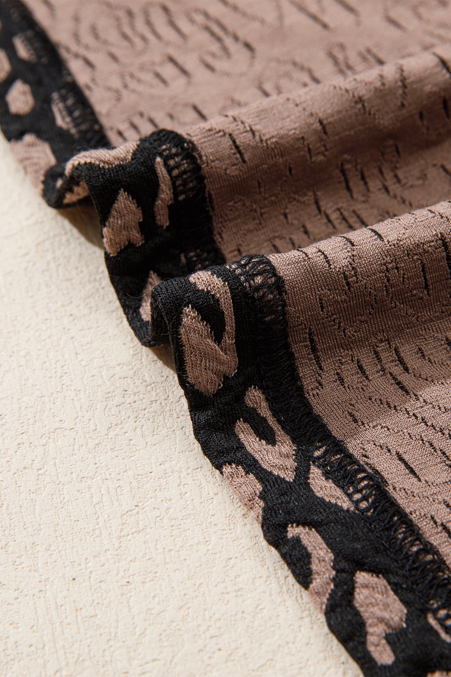 Black Leopard Print Bubble Sleeve Shift Mini Dress