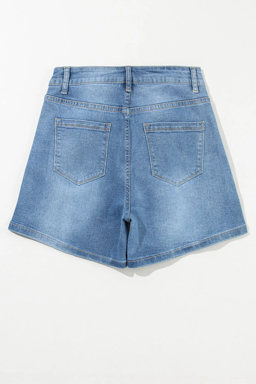 Ashleigh Blue Rhinestone Embellished Denim Shorts - Chic Meadow Boutique 