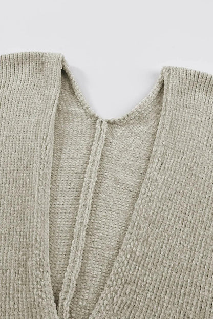 Tops/Sweaters & Cardigans Gray Buttons Front Pocketed Sweater Cardigan