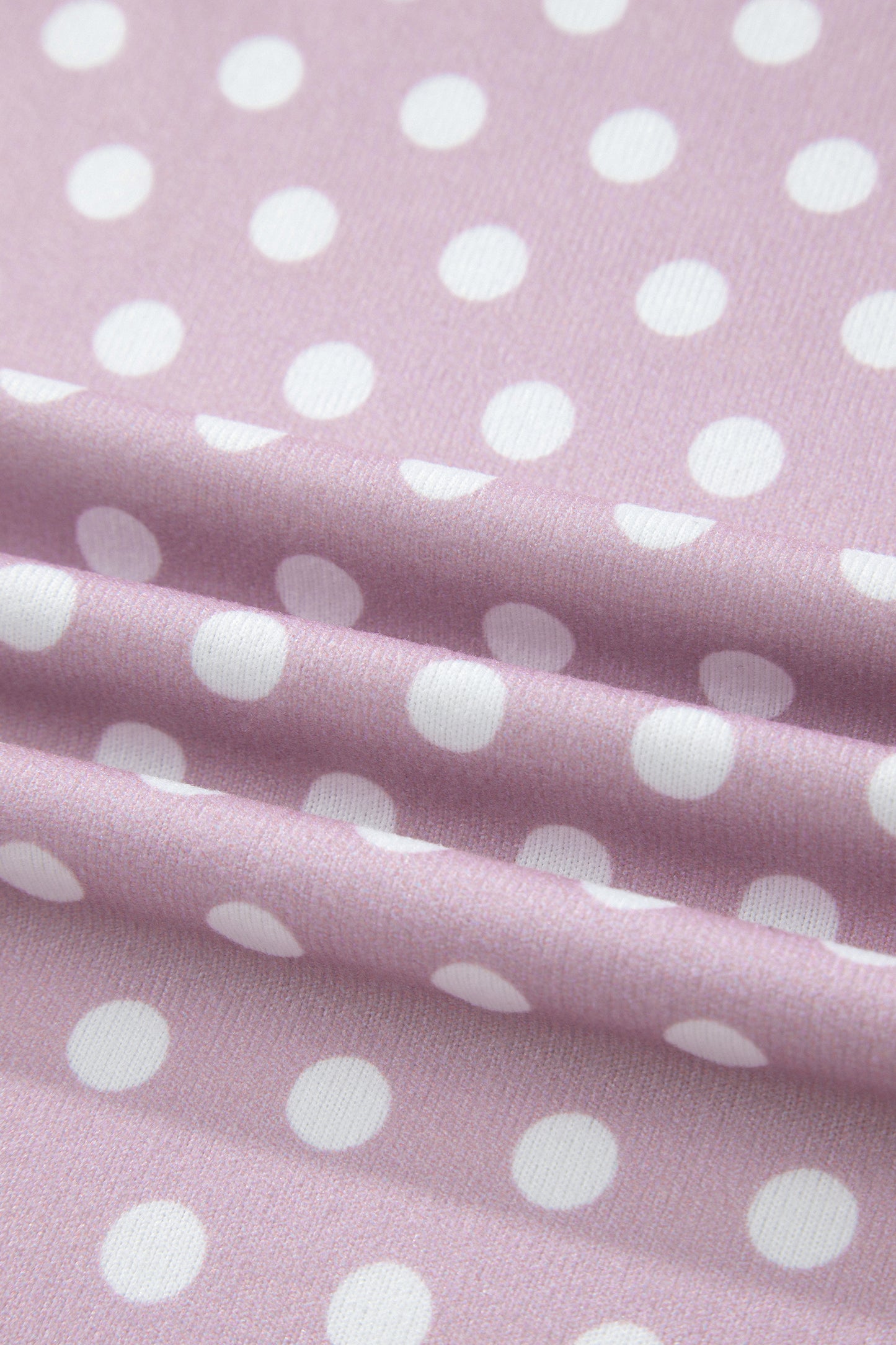 Purple Polka Dot Print Short Set