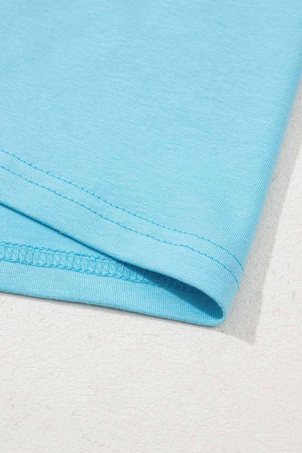 Light Blue MAMA Letter Graphic Neon T Shirt