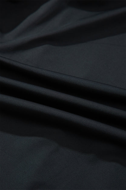 Black Drawstring Waist Above Knee Casual Shorts Wholesale
