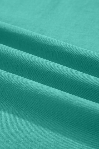 Mint Green Cotton Mineral Wash T Shirt